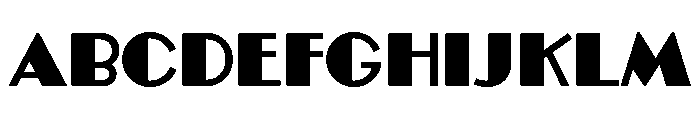 Broadacre Regular 4 Font UPPERCASE