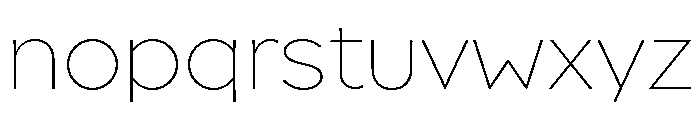 Broadacre Thin 0 Font LOWERCASE