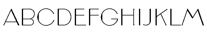 Broadacre Thin 1 Font UPPERCASE