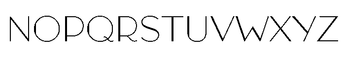 Broadacre Thin 1 Font UPPERCASE