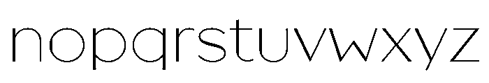 Broadacre Thin 1 Font LOWERCASE