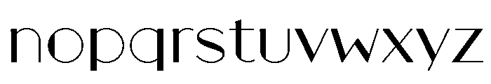 Broadacre Thin 2 Font LOWERCASE