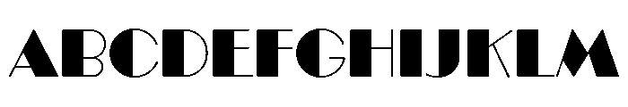 Broadacre Thin 4 Font UPPERCASE