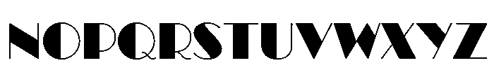 Broadacre Thin 4 Font UPPERCASE