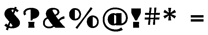 Broaduro Layers Regular Font OTHER CHARS