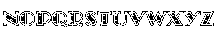Broaduro Regular Font UPPERCASE