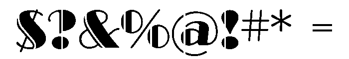 Broadway Engraved Font OTHER CHARS