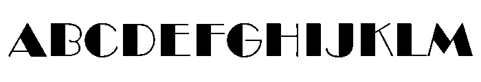 Broadway Regular Font UPPERCASE