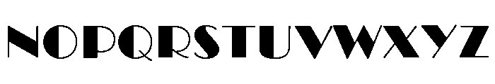 Broadway Regular Font UPPERCASE