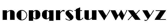 Broadway Regular Font LOWERCASE