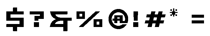 Bronzo Bold Font OTHER CHARS