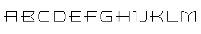 Bronzo Extra Light Font UPPERCASE