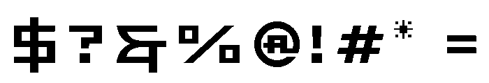 Bronzo Medium Font OTHER CHARS