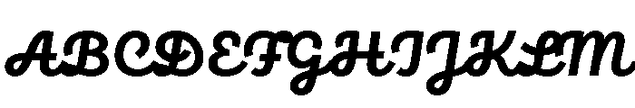 Brooklyn Heritage Script Bold Font UPPERCASE