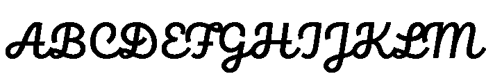 Brooklyn Heritage Script Semi Bold Font UPPERCASE