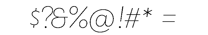 Brooklyn Heritage Script Thin Font OTHER CHARS