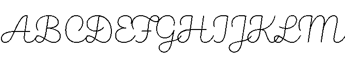 Brooklyn Heritage Script Thin Font UPPERCASE