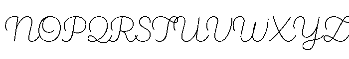 Brooklyn Heritage Script Thin Font UPPERCASE