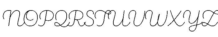 Brooklyn Heritage Script Font UPPERCASE