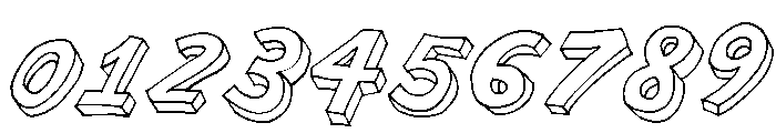 Brubecks Cube Regular Italic Font OTHER CHARS