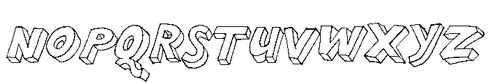 Brubecks Cube Regular Italic Font UPPERCASE