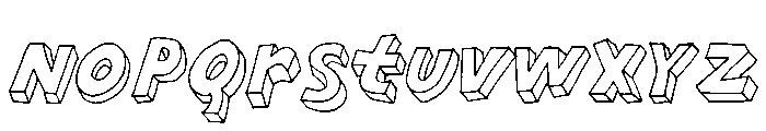 Brubecks Cube Regular Italic Font LOWERCASE