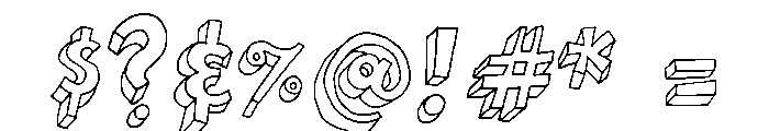 Brubecks Cube Regular Font OTHER CHARS