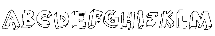 Brubecks Cube Regular Font UPPERCASE
