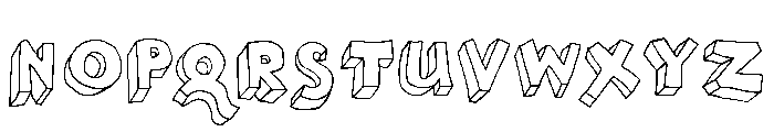 Brubecks Cube Regular Font UPPERCASE