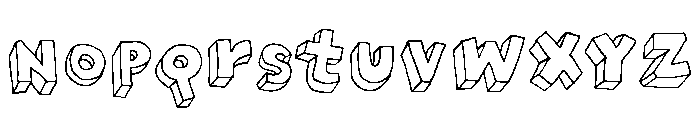 Brubecks Cube Regular Font LOWERCASE