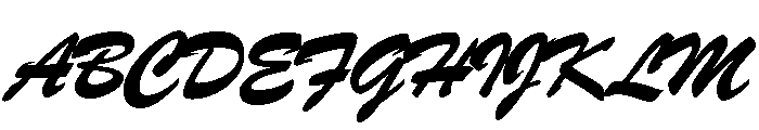 Brush Bold Font UPPERCASE