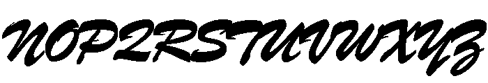 Brush Bold Font UPPERCASE