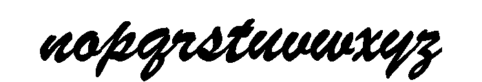Brush Bold Font LOWERCASE