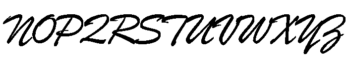 Brush Light Font UPPERCASE