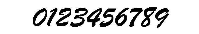 Brush Regular Font OTHER CHARS