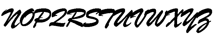 Brush Regular Font UPPERCASE