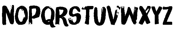 Brush Up Regular Font LOWERCASE