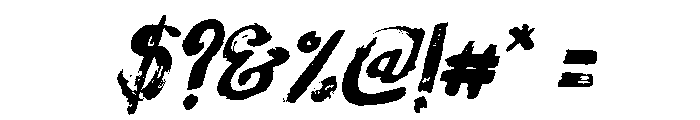 Brush Up Too Font OTHER CHARS