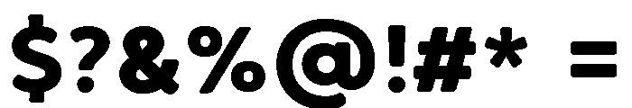 Brushability Sans Black Font OTHER CHARS