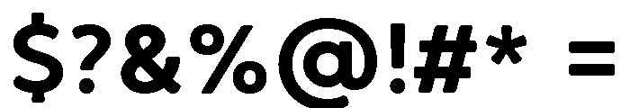 Brushability Sans Bold Font OTHER CHARS