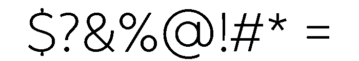 Brushability Sans Light Font OTHER CHARS