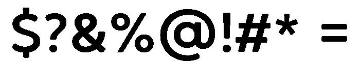 Brushability Sans Semi Bold Font OTHER CHARS
