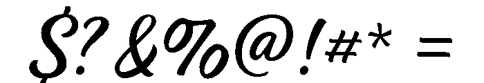 Brushability Script Regular Font OTHER CHARS