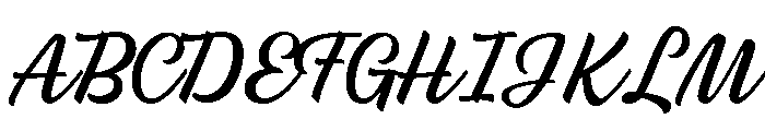 Brushability Script Regular Font UPPERCASE