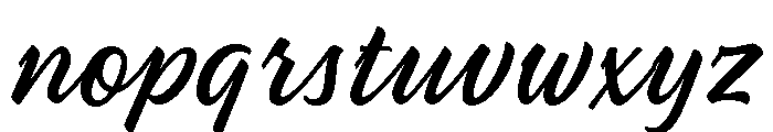 Brushability Script Regular Font LOWERCASE