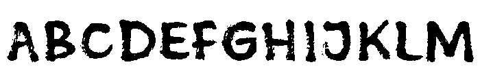 Brushberry Sans Regular Font UPPERCASE