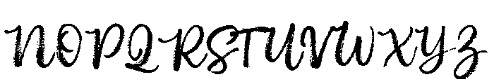 Brushberry Script Font UPPERCASE