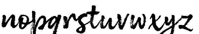 Brushberry Script Font LOWERCASE