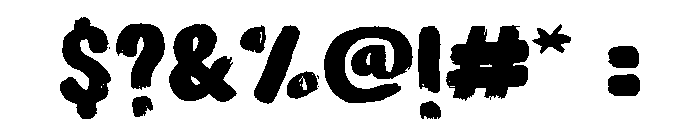 Brushtones Regular Font OTHER CHARS