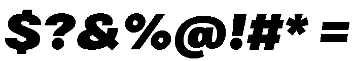 Bruta Black Italic Font OTHER CHARS